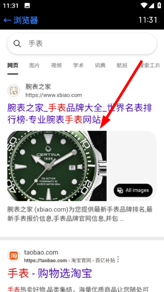 抬腕浏览器手表版