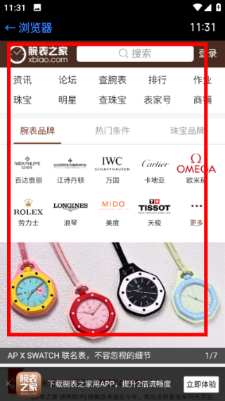 抬腕浏览器手表版