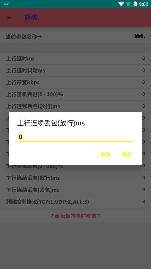 胡桃弱网4.0参数截图2