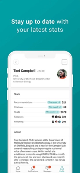 ResearchGate软件截图1