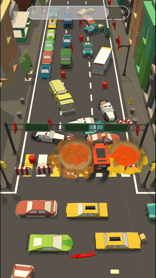 障碍道路碰撞3D截图2