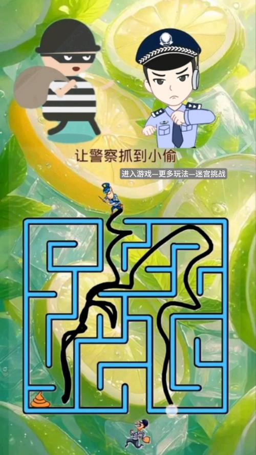 警察抓小偷小游戏,智力与勇气并重的挑战